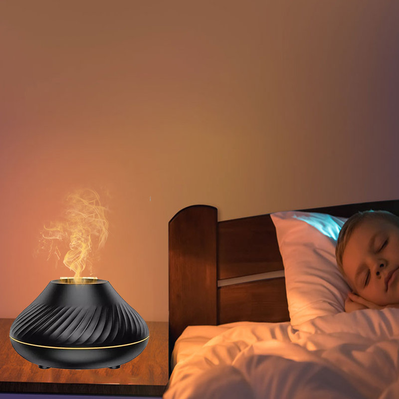 EFPerfect Aroma Humidifier ，3d Volcano Flame Mist Air For Home